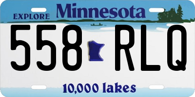 MN license plate 558RLQ