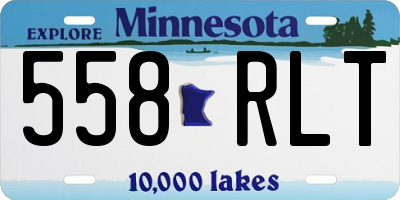 MN license plate 558RLT