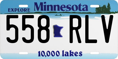 MN license plate 558RLV
