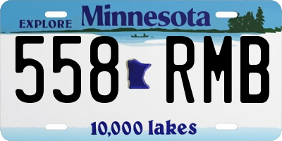 MN license plate 558RMB