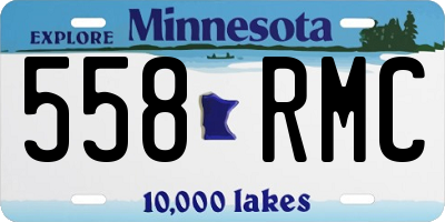 MN license plate 558RMC