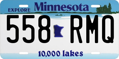 MN license plate 558RMQ