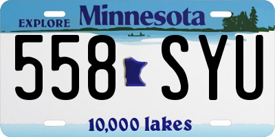 MN license plate 558SYU