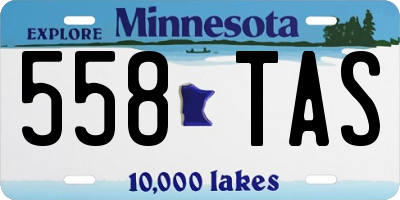 MN license plate 558TAS