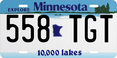 MN license plate 558TGT