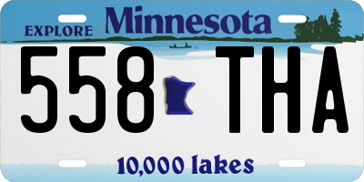 MN license plate 558THA