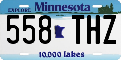 MN license plate 558THZ