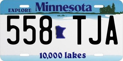 MN license plate 558TJA