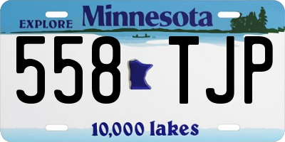 MN license plate 558TJP