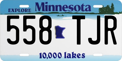 MN license plate 558TJR