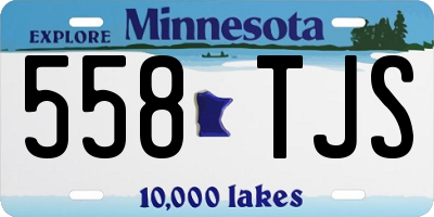 MN license plate 558TJS