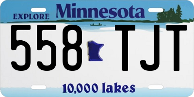 MN license plate 558TJT