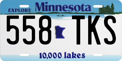 MN license plate 558TKS