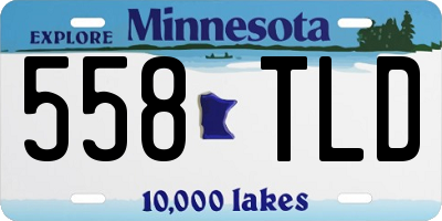 MN license plate 558TLD