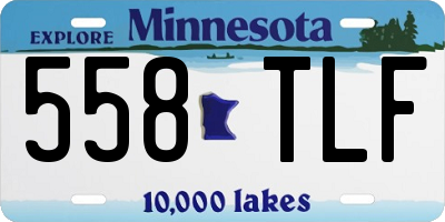 MN license plate 558TLF
