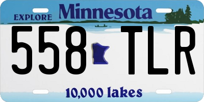 MN license plate 558TLR