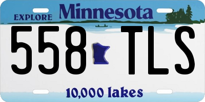 MN license plate 558TLS