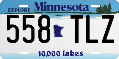 MN license plate 558TLZ
