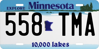 MN license plate 558TMA