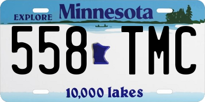 MN license plate 558TMC