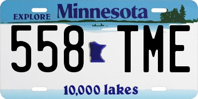 MN license plate 558TME