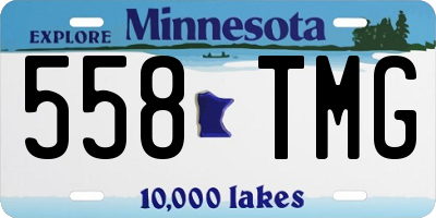 MN license plate 558TMG
