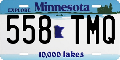 MN license plate 558TMQ