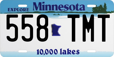 MN license plate 558TMT