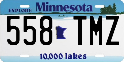 MN license plate 558TMZ
