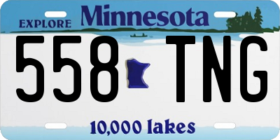 MN license plate 558TNG