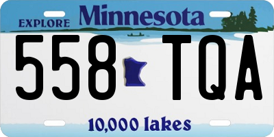 MN license plate 558TQA