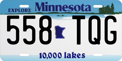 MN license plate 558TQG
