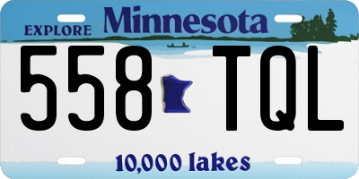 MN license plate 558TQL