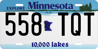 MN license plate 558TQT