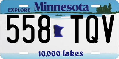 MN license plate 558TQV