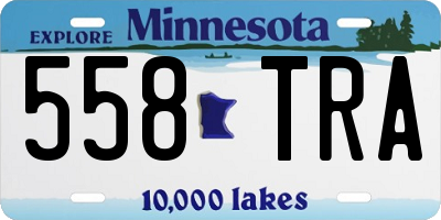 MN license plate 558TRA