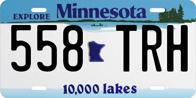 MN license plate 558TRH