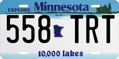 MN license plate 558TRT