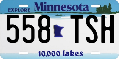 MN license plate 558TSH