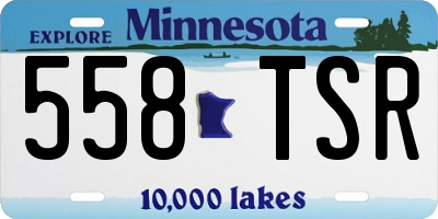 MN license plate 558TSR