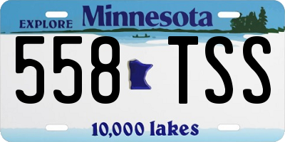 MN license plate 558TSS
