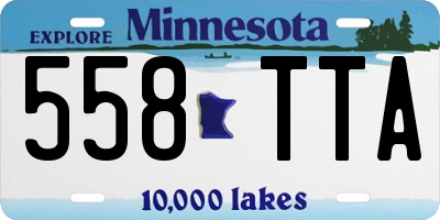 MN license plate 558TTA