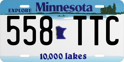 MN license plate 558TTC