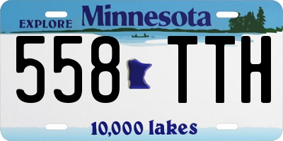 MN license plate 558TTH