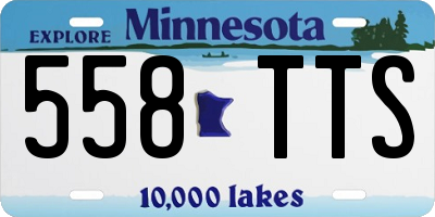 MN license plate 558TTS