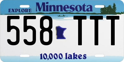MN license plate 558TTT