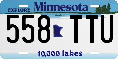 MN license plate 558TTU