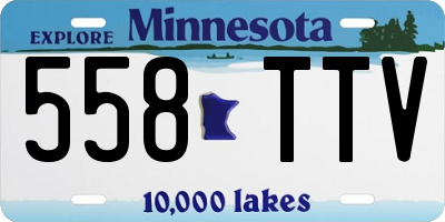 MN license plate 558TTV