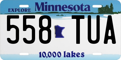 MN license plate 558TUA