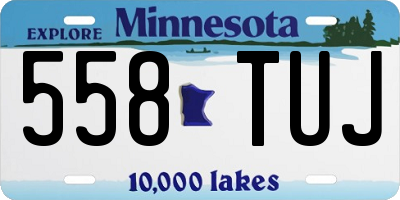 MN license plate 558TUJ
